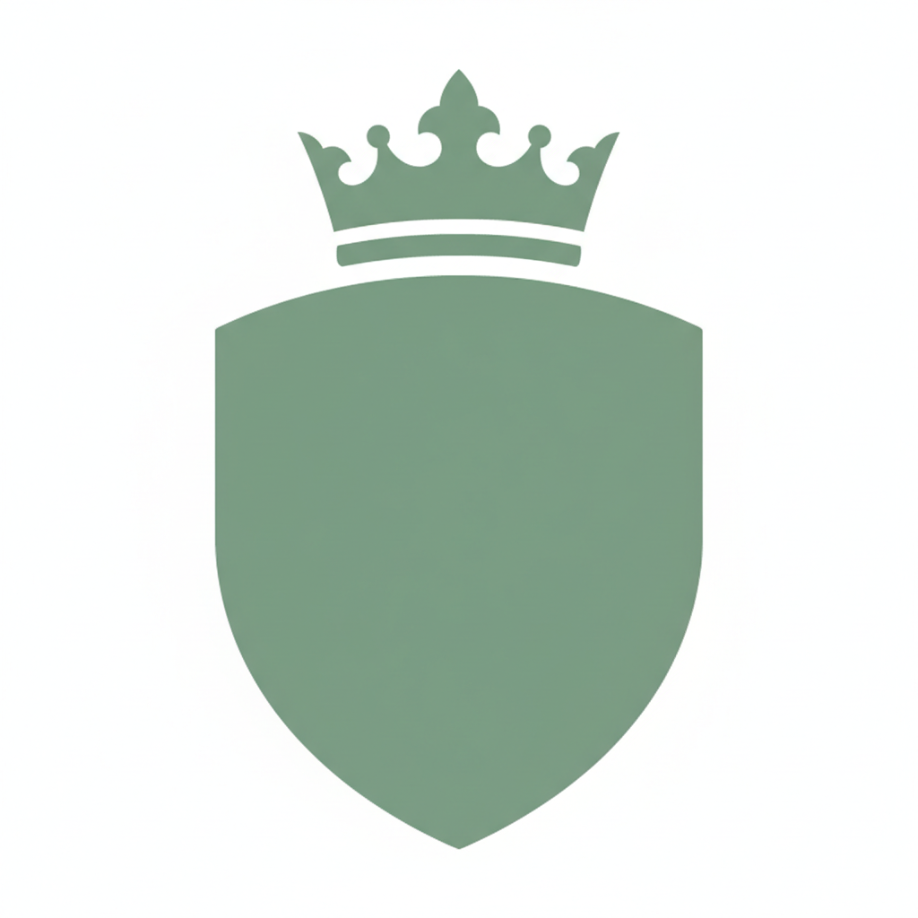 Bouclier avec couronne - très grande taille