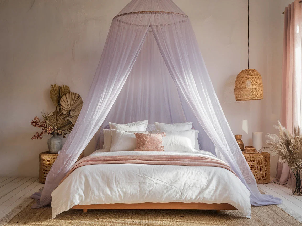 Couleurs pastel pour ciel de lit : guide et inspirations