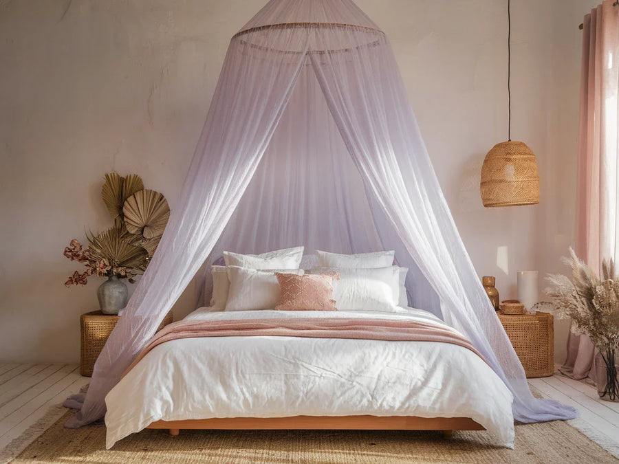 Couleurs pastel pour ciel de lit : guide et inspirations