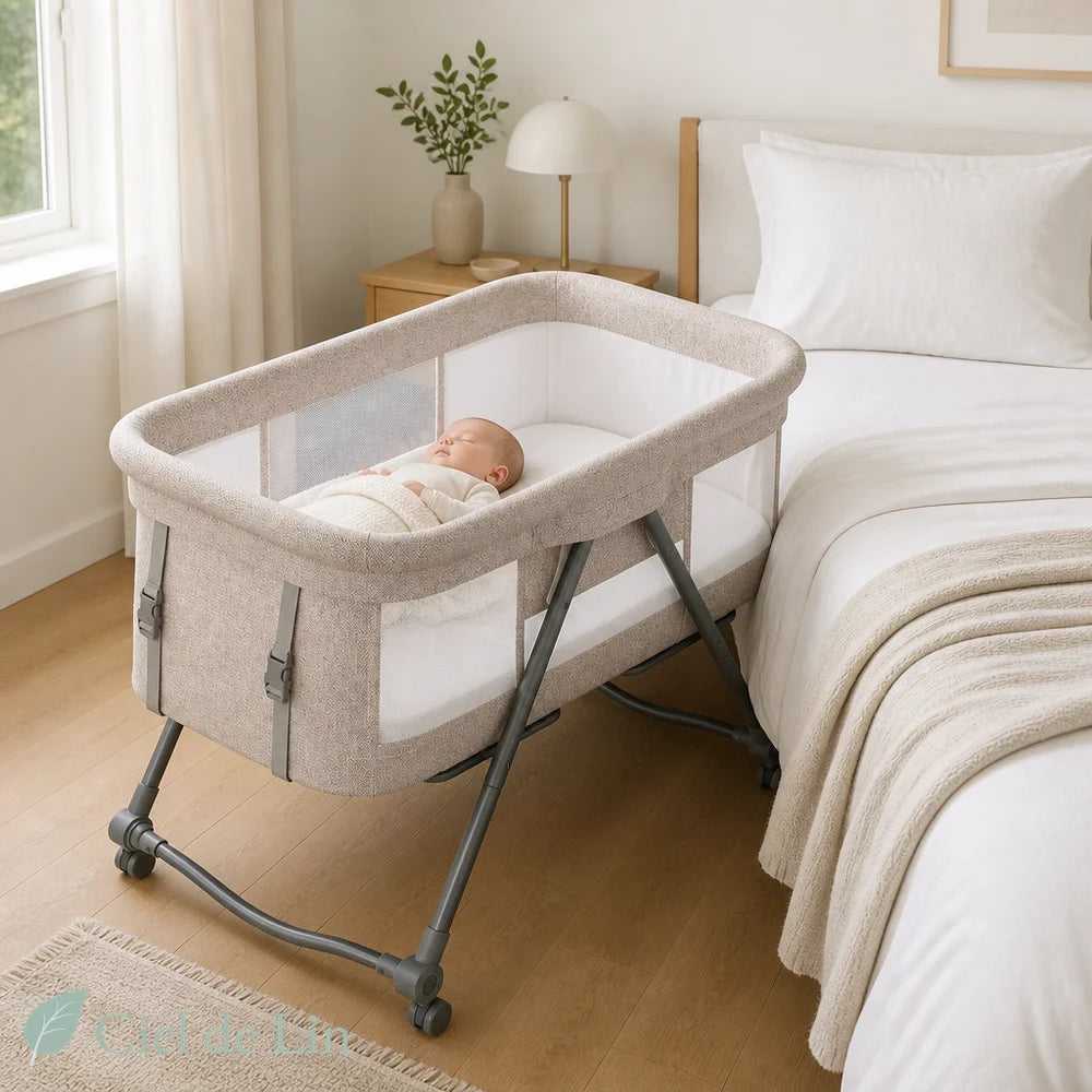 Berceau bébé pliable kaki - version basique