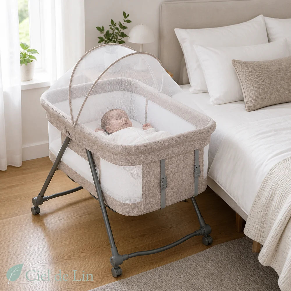 Berceau bébé pliable kaki - version confort