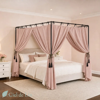 Ciel de lit adulte occultant rose – Ciel de Lin