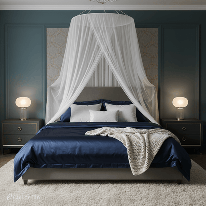 Ciel de lit adulte romantique – Moustiquaire chic - Vue 3 – Ciel de Lin