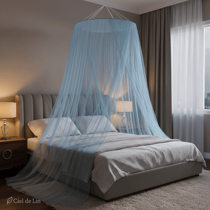 Ciel de lit adulte romantique – Moustiquaire chic - Vue 2 – Ciel de Lin