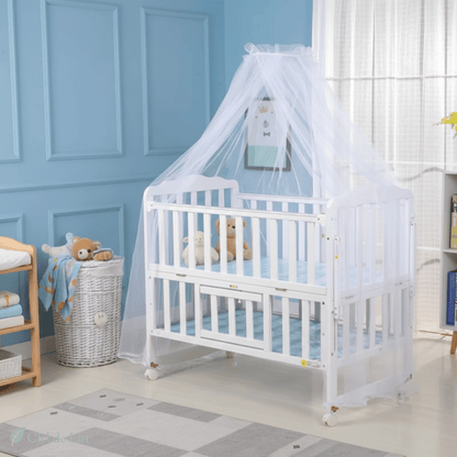 Ciel de lit bébé – Moustiquaire dôme pliable respirante - Vue 3 – Ciel de Lin