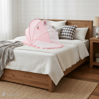 Ciel de lit bébé – Moustiquaire pliable en tente pour sommeil serein - Vue 2 – Ciel de Lin