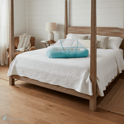 Ciel de lit bébé – Moustiquaire pliable portable pour sommeil paisible - Vue 1 – Ciel de Lin