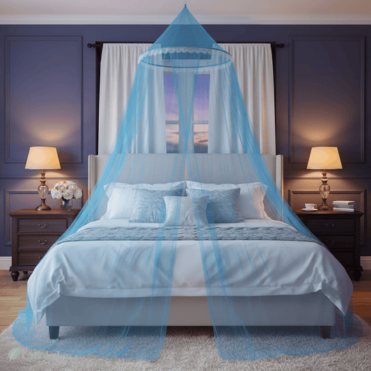 Ciel de lit moustiquaire dôme – Protection cosy et élégante - Vue 1 – Ciel de Lin