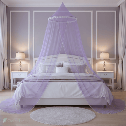 Ciel de lit moustiquaire dôme – Protection cosy et élégante - Vue 5 – Ciel de Lin
