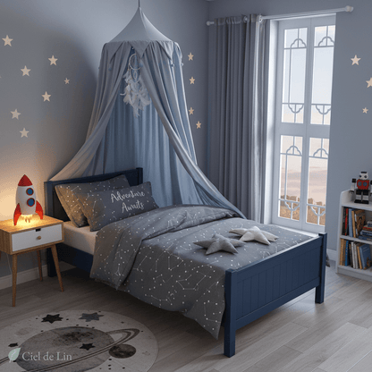 Ciel de lit enfant – Baldaquin conique décoratif pour chambre d’enfant - Vue 3 – Ciel de Lin
