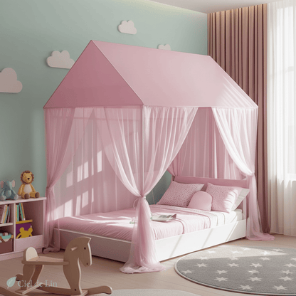 Ciel de lit enfant – Moustiquaire suspendue protectrice - Vue 3 – Ciel de Lin