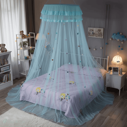 Ciel de lit fille dôme romantique – Moustiquaire élégante pour chambre enchantée - Vue 2 – Ciel de Lin