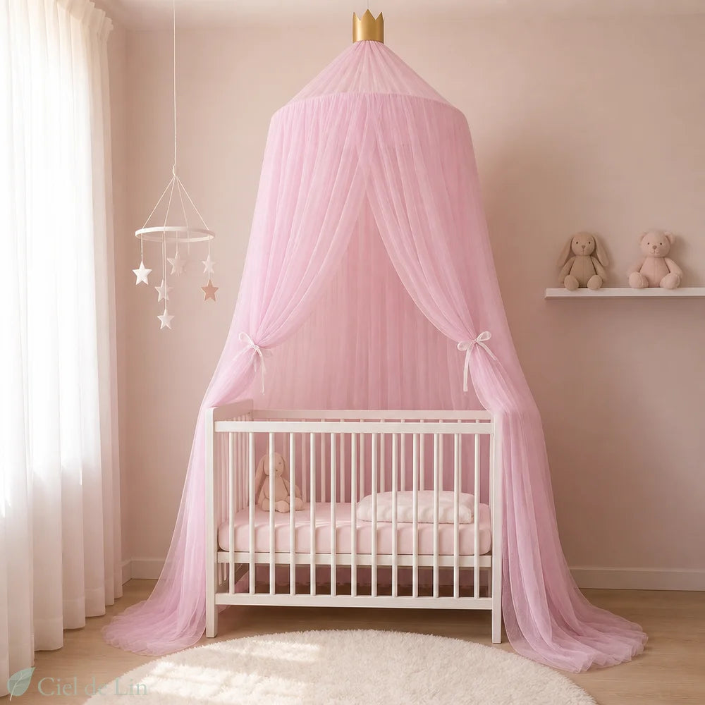 Ciel de lit princesse rose 240cm – Ciel de Lin
