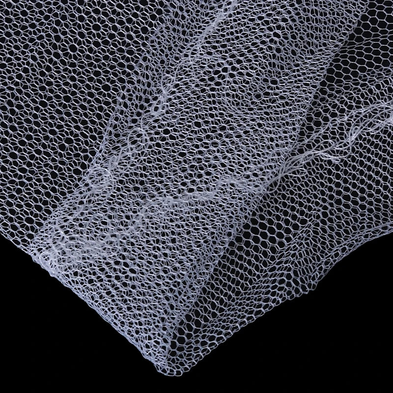 Maille hexagonale respirante en polyester blanc - ciel de lit moustiquaire bébé