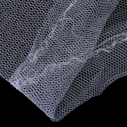 Maille hexagonale respirante en polyester blanc - ciel de lit moustiquaire bébé
