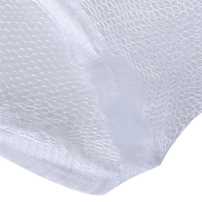 Gros plan tissu filet polyester plié - moustiquaire bébé dôme blanc