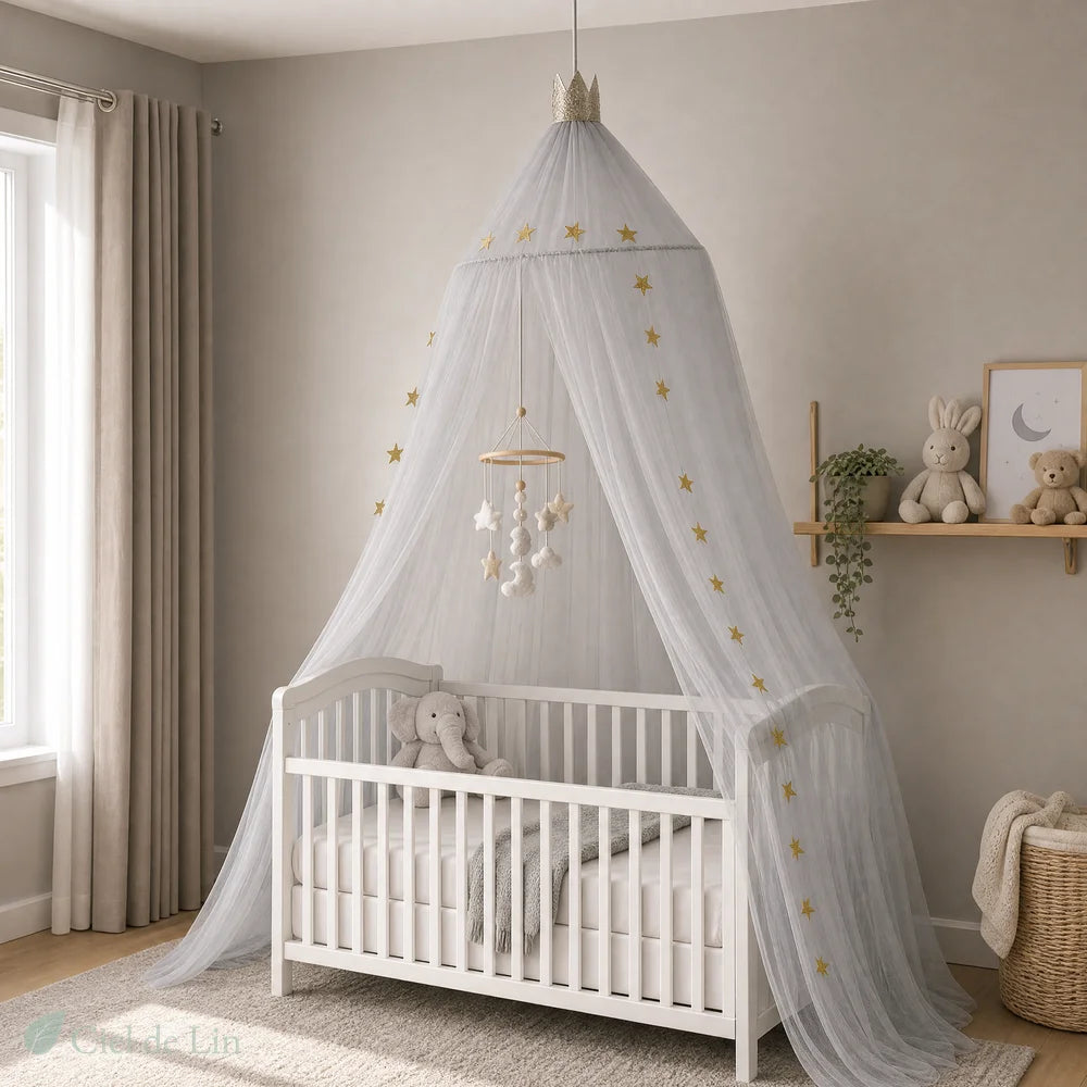 moustiquaire bébé suspendue gris – Ciel de Lin