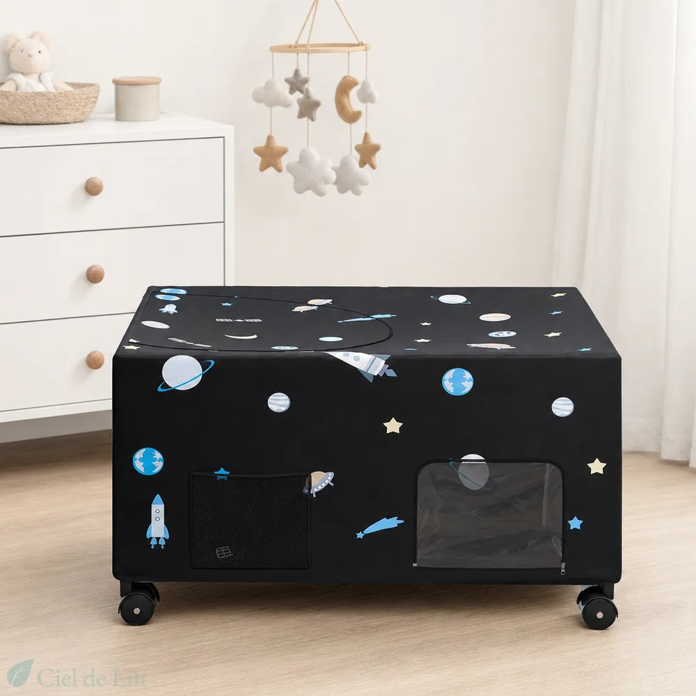 moustiquaire lit bebe espace angle gauche