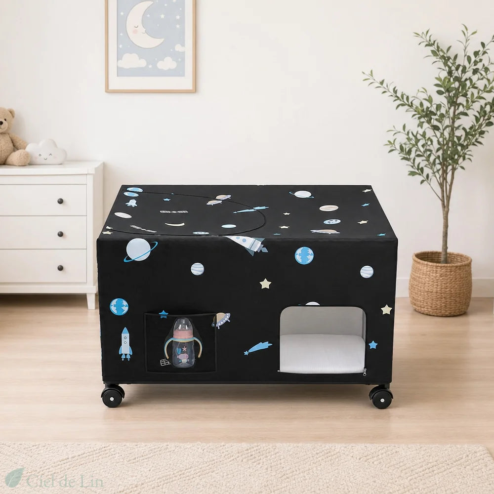 moustiquaire lit bebe occultante espace ouverture
