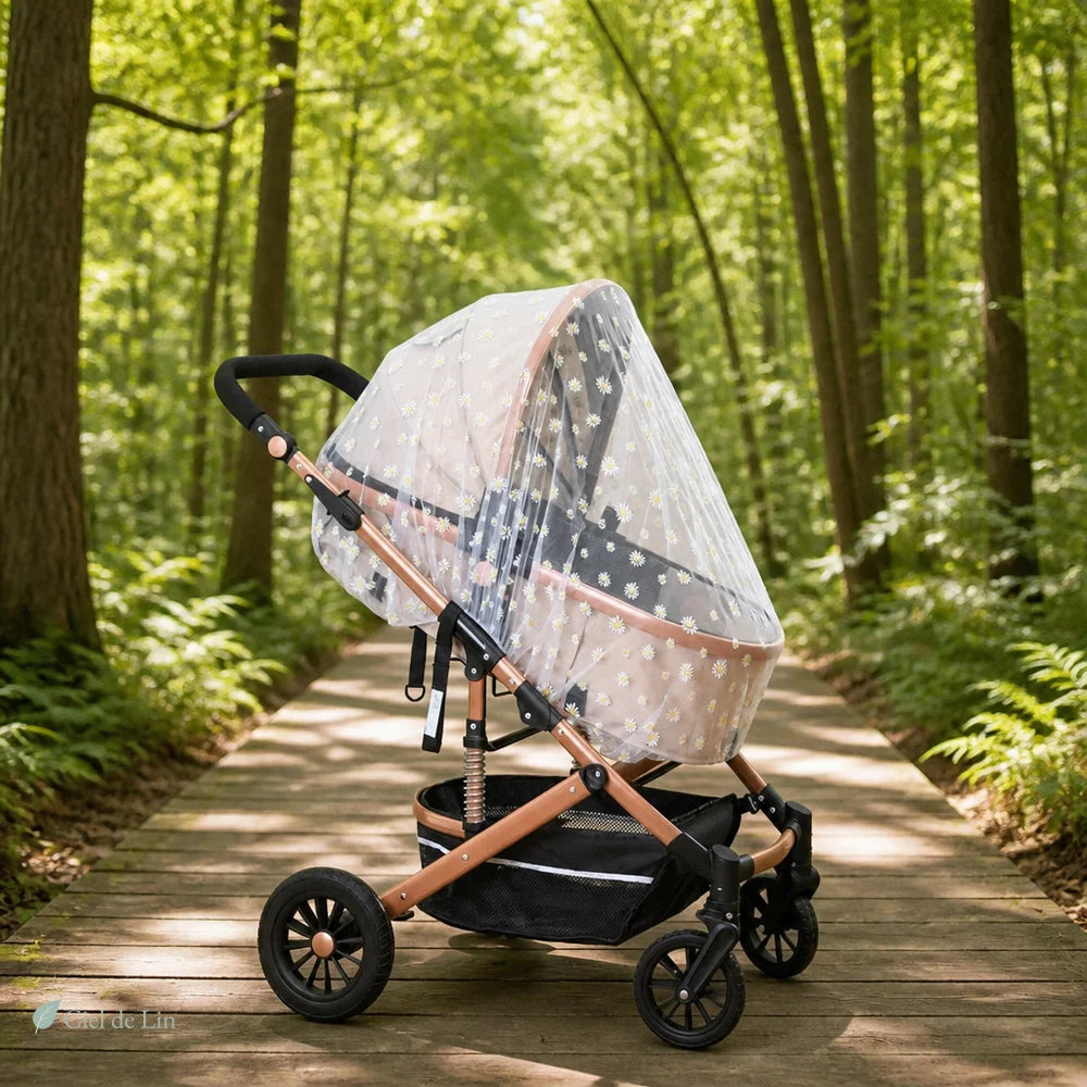 Moustiquaire poussette bébé forêt – Ciel de Lin