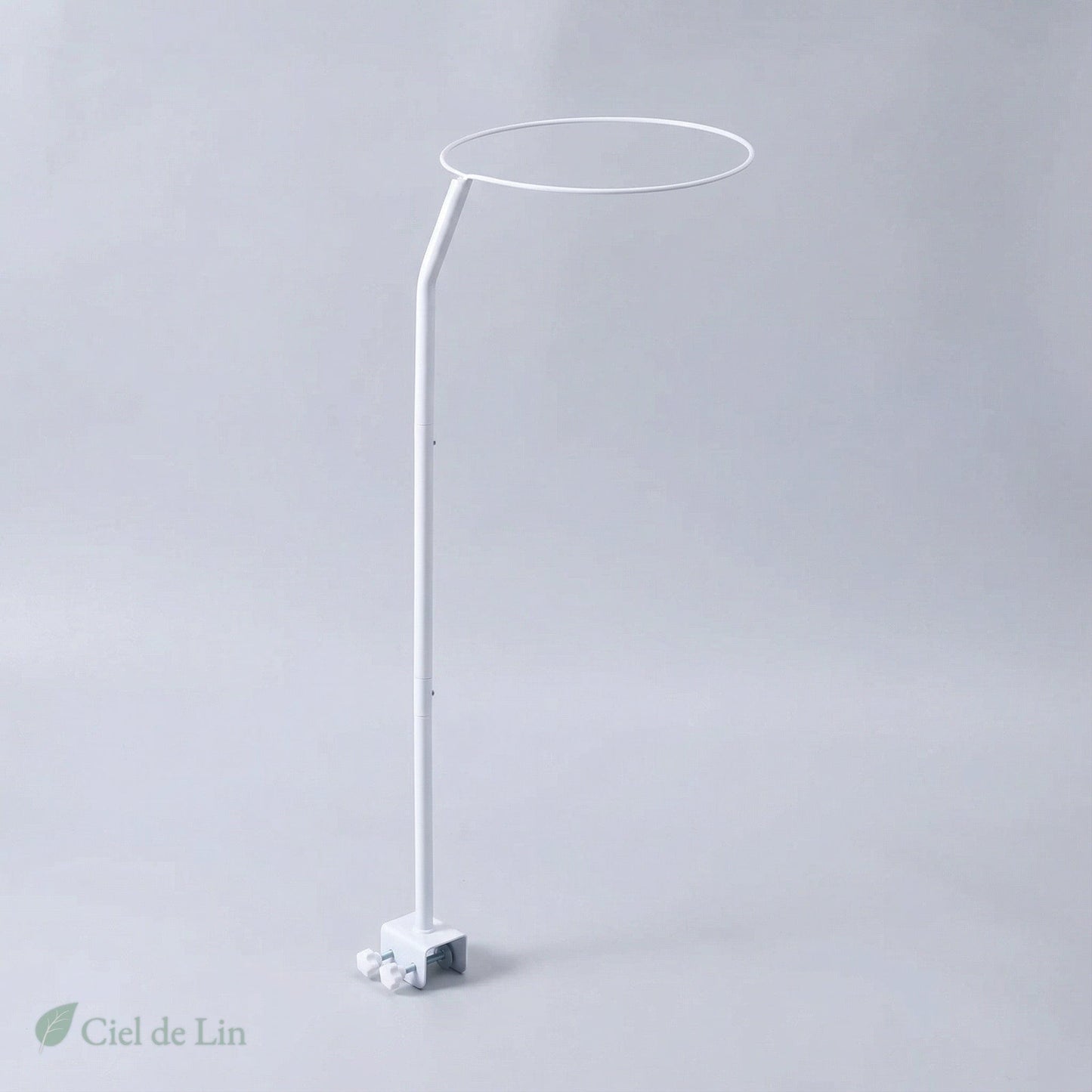 Support universel pour installer un ciel de lit sur berceau – Anneau 35 cm - Vue 2 – Ciel de Lin